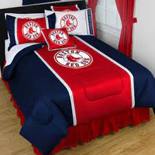 Mlb Boston Red Sox Baseball Team 4pc Twin Bedding Set