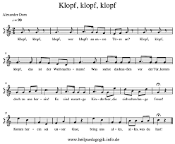 Liebevoll und daher auch stern (2 x. Klopf Klopf Klopf Text Noten Download