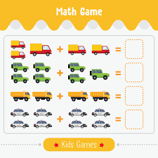 Check spelling or type a new query. Maths Game With Pictures For Children Easy Level Education Game For Kids Preschool Worksheet Activity 2423027 Vector Art At Vecteezy