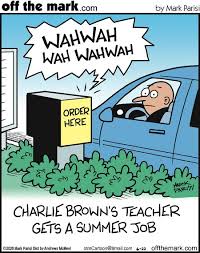 Charlie has been teaching english to students all over the world (including brazil, mexico, spain, china and the uk) since 1994 and loves using technology to improve. Charlie Brown S Teacher Gets A Summer Job Peanuts