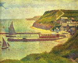 Harbour At Port En Bessin At High Tide Art Print Georges Seurat Art Com Georges Seurat Seurat Musee D Orsay