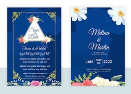 Concepto de tarjeta de invitación de boda