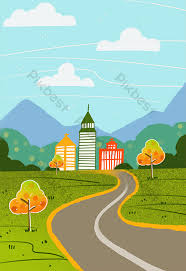 Kartun bebas jalan raya, jalan rumah kuning, sudut, rumput, peta jalan png. Gambar Jalan Raya Animasi Png Koleksi Gambar Hd
