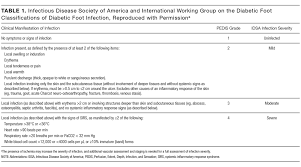 Image result for IDSA Diabetic Foot Wound Classification