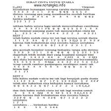 The best song 'surat cinta buat starla'. Download Lirik Lagu Surat Cinta Untuk Strla Contoh Seputar Surat