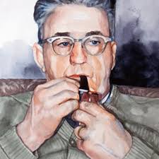 Seeing Spots: Challenge 130 @aligator_watercolor_community  #northwestwatercolorsociety #womeninwatercolor #aquabord #qor #1950s  #portraitpainter