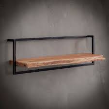 Acier laqué mat 28 x 59 x 8,5 cm fixations fournies vendu à l'unité made in france voici une étagère murale cadre en tôle laquée finition mate presse citron: Etagere Murale Bois Metal 100 Cm Melbourne Etageres Murales Pier Import