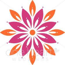 Bright Flower Clipart Wedding Accents Flower Clipart Flower Doodles Flower Painting