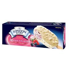 Chocolate & oreo & waffer. Berries And Cream 100ml London Dairy Coldkart Com