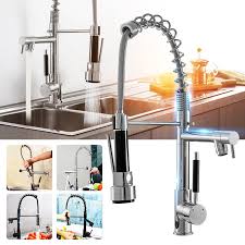 And it is dual water outlet, including foam and spray type. Ready Stock Kitchen Sink Mixer Faucet Pull Out Spring Single Handle Chrome Brass Spray Tap M8tf Shopee Thailand