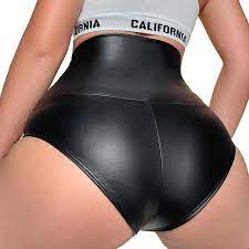 Sexy Women PU Leather High Waist Booty Shorts Hot Panties Rave Dance  Clubwear | eBay