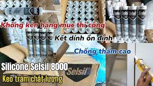 Keo silicone chống thấm giá gốc Selsil Tseal 8000 chính hãng