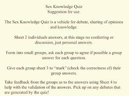 We may earn a commission through links on our site. Sex Knowledge Quiz Your Health Sunderland