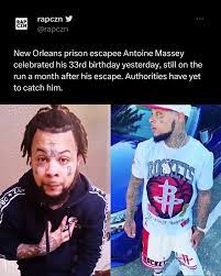 Antoine Massey celebrated his 33rd birthday yesterday, while still on the  run 😳 He's now officially gone 1 month without getting caught, breaking  his own record from age 15 when he evaded