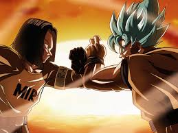 Dragon ball z fan art ☆ android 18. Oc Super Saiyan Blue Goku Vs Android 17 Dbz