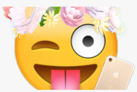 Iphone emoji smiley emoji tic tac toe tumblr emoji smiley emoji domain iphone x iphone. Emoji Iphone Flowercrown Sticker By Lice Tv Transparent Snapchat Flower Crown Png Image Transparent Png Free Download On Seekpng