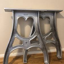 18 inches tall * * * * add to. 26 1 Pair Cast Aluminum Table Legs Vintage And Etsy In 2021 Aluminum Table Aluminum Coffee Table Industrial Table Legs