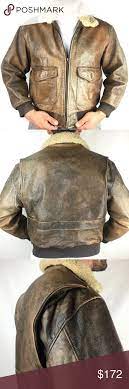 Vintage Eddie Bauer Leather Bomber Jacket Shearlin Leather Bomber Jacket Leather Bomber Vintage Jacket