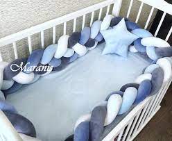 Crib Bumper Pattern Braided Crib Bumper Diy Braided Crib Etsy Crib Bumper Diy Crib Cribs