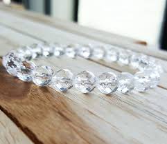 8mm Natural Clear Quartz Bracelet Crystal Bracelet Hand Etsy Quartz Bracelet Crystal Bracelets Clear Quartz