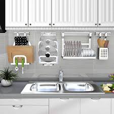 Diy Kitchen Rack Stainless Steel Kitchen Shelf Dish Racks Pan Cover Lid Storage Kitchen Organizer Tools Kitchen Organization Diy Diy Kitchen Storage Diy Kitchen
