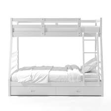 Buy white wood bunk beds and get the best deals at the lowest prices on ebay! Twin Over Full Kids Emma Bunk Bed Wire Brushed White Iohomes Target