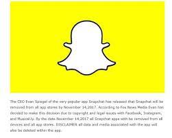 This situation of an outage is termed as snapchat down. No Snapchat Is Not Shutting Down November 14 Heavy Com