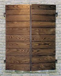 Triplo Fusto In Legno Massello Di Castagno Invecchiato E Spazzolato Finestre Legno Persiane Rustiche Finestre Rustiche
