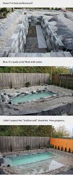 His Idea For A Backyard Seems Crazy At First But After Seeing The Result Absolutely Genius Backyard Outdoor Natural Pool