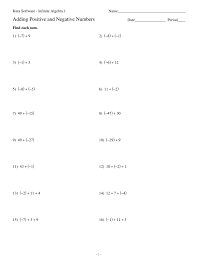 You may select which type of method the student should use to. Adding Positive And Negative Numbers