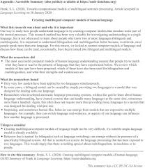 If you're looking for an easier way to find and dispute mistakes on your credit report, team up with a pro like credit glory. Toward Computational Models Of Multilingual Sentence Processing Frank 2021 Language Learning Wiley Online Library