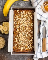 Add all ingredients through almond milk (vanilla, egg, oil, cane sugar, brown sugar, maple syrup, baking powder, salt, cinnamon, almond milk) and whisk vigorously to combine. Oatmeal Banana Bread Fluffy And Moist Wellplated Com