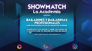 La academia es un reality show emitido como el segmento principal del programa showmatch, presentado por marcelo tinelli. Showmatch On Twitter Atencion Showmatch La Academia Convoca Bailarines Y Bailarinas Profesionales Con Experiencia En Diferentes Ritmos Cc Eltreceoficial Cuervotinelli Elchatoprada Hoppefede Https T Co 0u5qqtzhzq Https T Co Qkq4osjwgy