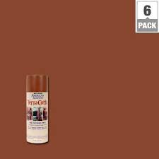 12 Oz Terra Cotta Clay Pot Textured Finish Spray Paint 6 Pack