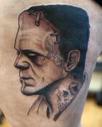 Gotta love halloween! @thegallerytattoostudio #tattoo #frankensteintattoo  #frankenstein #tattooartist #tattooswithtattoos #horror #horrormovies  #horrortattoos #horrortattoo #thegallerytattoostudio #massachusetts  #massachusettstattooartist