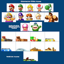 Cheat codes for n64, ps1, gamecube, ps2, wii, and nintendo ds games. Wii U Mario Party 10 Character Ride Icons Small The Spriters Resource