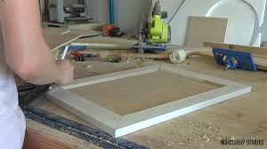 I'm not sure what i'll use all my upper drawers for yet, but i decided to fit one of them with a router bit after mounting the switch to the door on the side closest to the hinge, i used a forstner bit to make a hole. How To Make Diy Cabinet Doors Without Fancy Router Bits