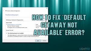 Maybe you would like to learn more about one of these? How To Fix Default Gateway Is Not Available Error