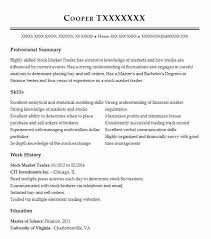 Join 151 000+ already registered traders. Stock Market Trader Resume Example Trader Resumes Livecareer