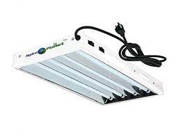 The red bulbs are 3000k and the blue bulbs are 6500k. Hydroplanet T5 Growing Fixture 2 Ft 4 Lamp Fluorescent Bulbs Included For Indoor Horticulture Gardening