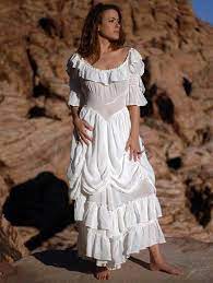 Cowgirl Ruffled Western Wedding Dress By Marrika Nakk Western Style Dresses Cowgirl Dresses Cowgirl Wedding Dress