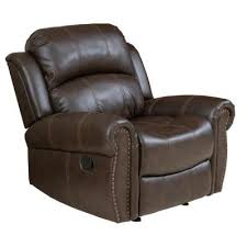 Glider (4) power reclining (29) tufted (1) color. Faux Leather Recliners Living Room Furniture The Home Depot