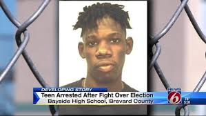 Teen arrested after fight over election
