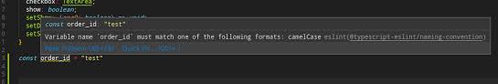 Submitted 6 years ago * by bitbytebit. Typescript Eslint Naming Convention How To Mix Error And Warn Rules Stack Overflow