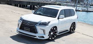 Will lexus finally get a flagship crossover suv? Wald Lexus Lx570 Standard Sports Line Body Kit Front Lip J11c Wheels Rims White 2016 2017 2018 Lexus Lx570 Lexus Suv Lexus 2017