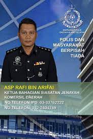 Salleh berkata, pihak masih menunggu laporan. Kenali Ketua Bahagian Siasatan Polis Klang Selatan Facebook