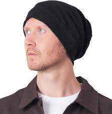 Oversized Beanie for Men & Womens Hipster Hat, 100% Cotton Reversed Summer  Long Beanie for All Seasons