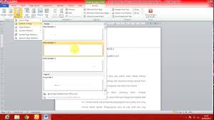 Cara Memberi Nomor Halaman Berbeda Setiap Bab Youtube