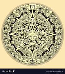 Aztec Calendar Vector Image On Vectorstock Aztec Calendar Calendar Vector Vector Free