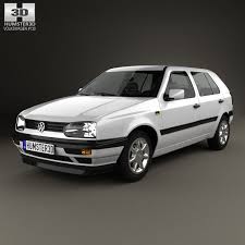 3d Model Of Volkswagen Golf 1993 Volkswagen Volkswagen Golf Car Volkswagen